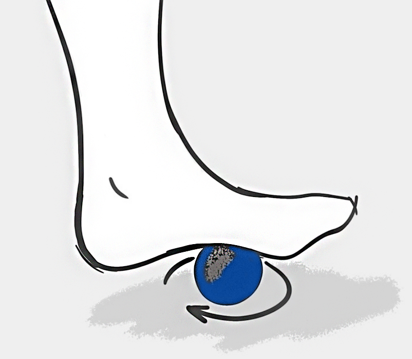 масаж ніг мячиком